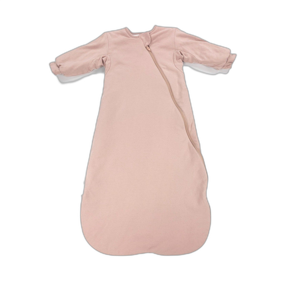 KAIYA Baby Organic Cotton Wool Long Sleeve Sleep Sack 2.5 TOG Dusty Pink 18-3T
